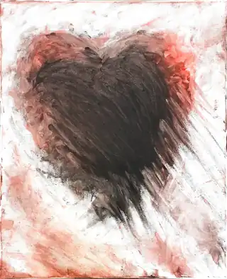 Le Poids de l'Amour — peinture abstraite d’Antoine Masia