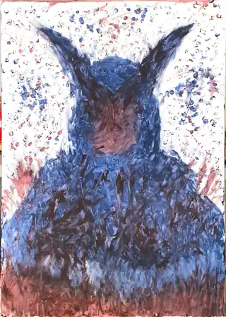 L'Observateur Caché — peinture abstraite d’Antoine Masia